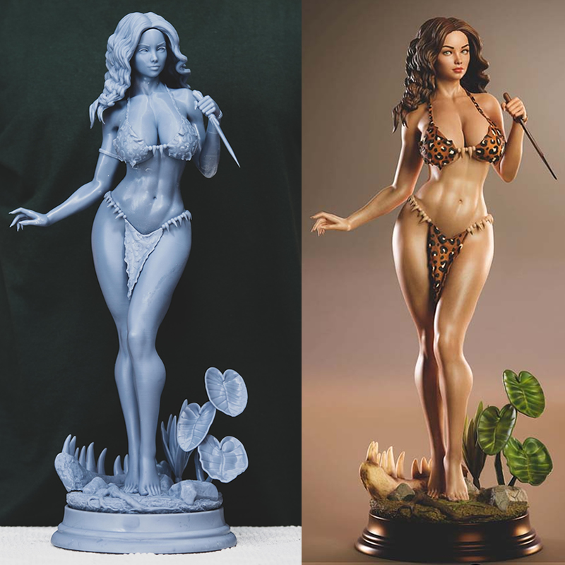 3D Printing Character - 3 estilos personaje Origi 6083 Cavewoman