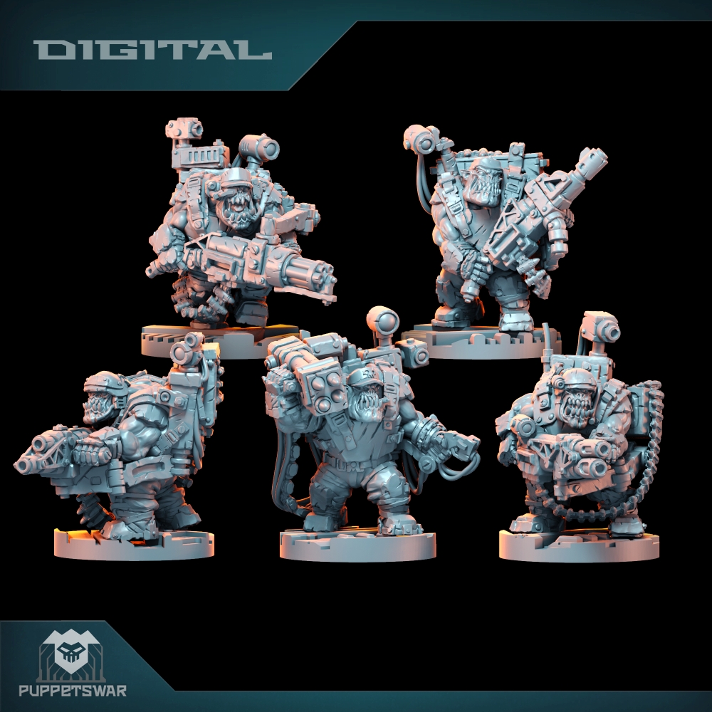 3D Printing Resin - Orc Ultimate Badasses Squad, Figura de