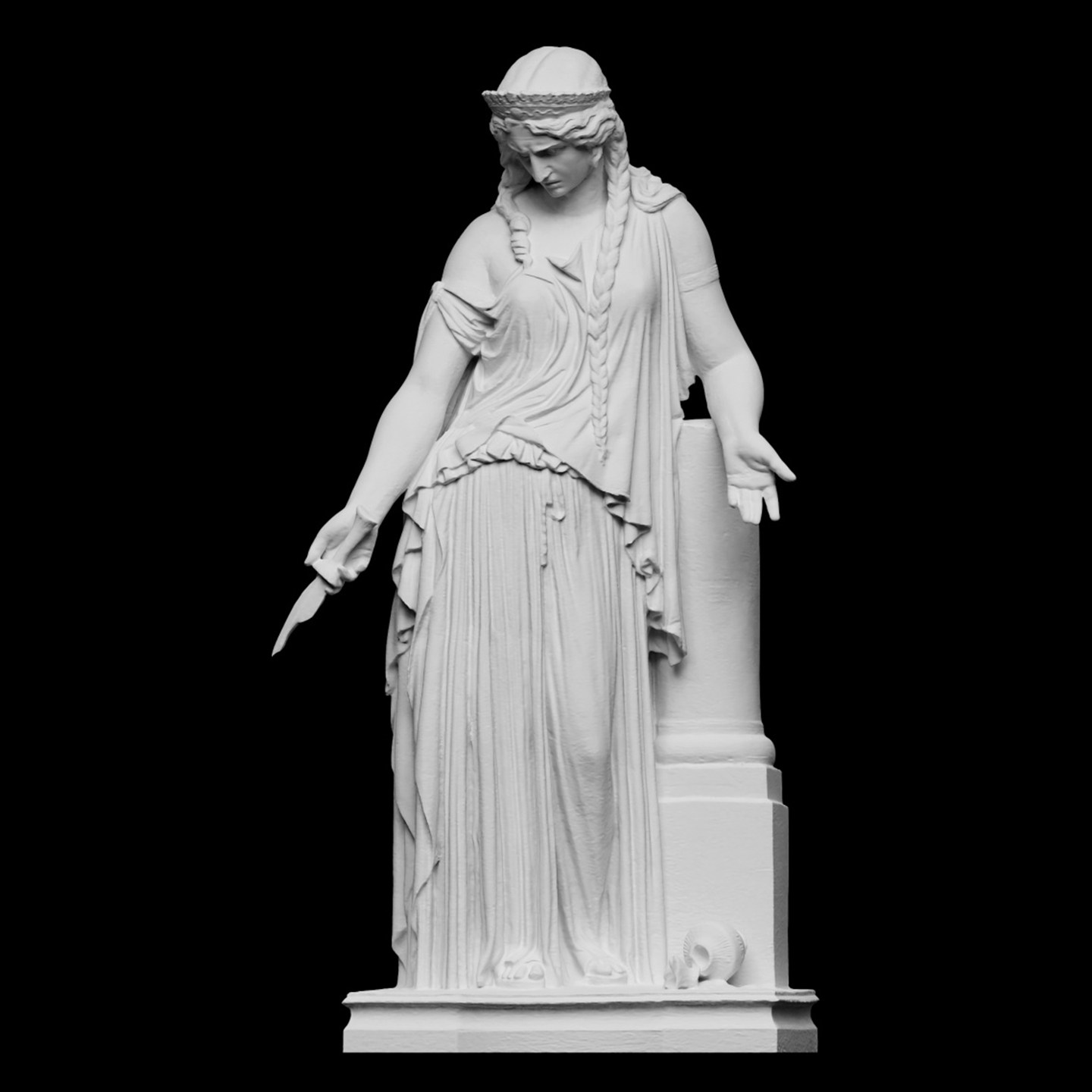 3D Printing Resin - Escultura “Medea”, material de resina impreso
