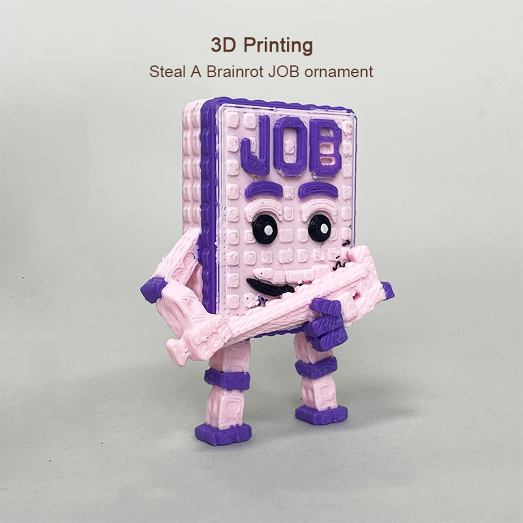3D Printing Pla - Steal A Brainrot Job, Adorno Impreso