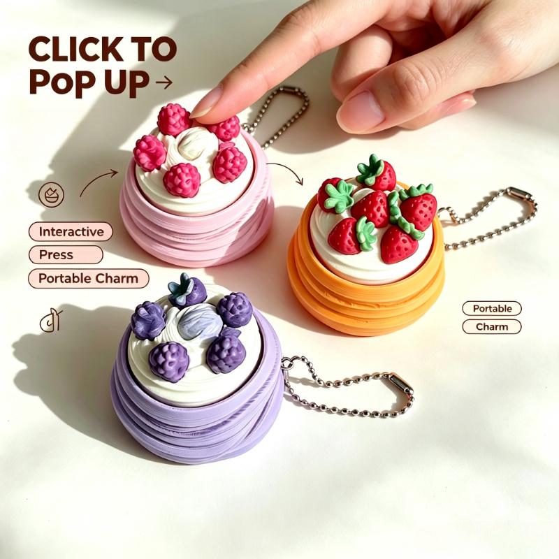 3D Printing Ptc - Llavero Fidget Clicker Portátil con Sonido