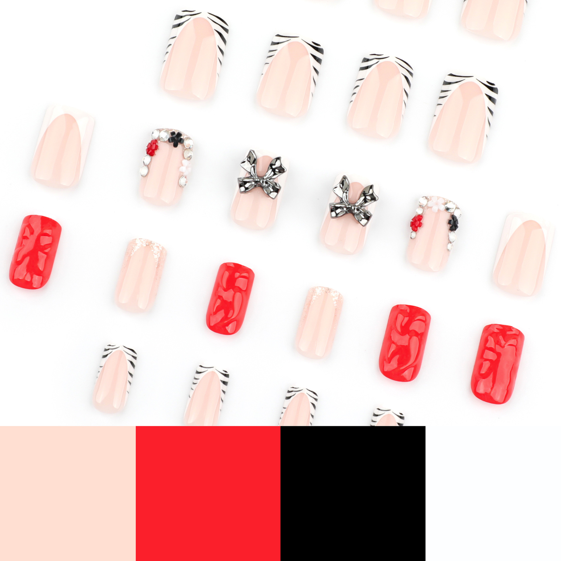 24 Uds. Puntas de uñas postiza - 3D Printing Ptc reseña y precio