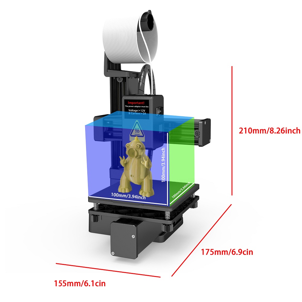 Easythreed-miniimpresora 3D K1 - 3D Printing Output reseña y precio
