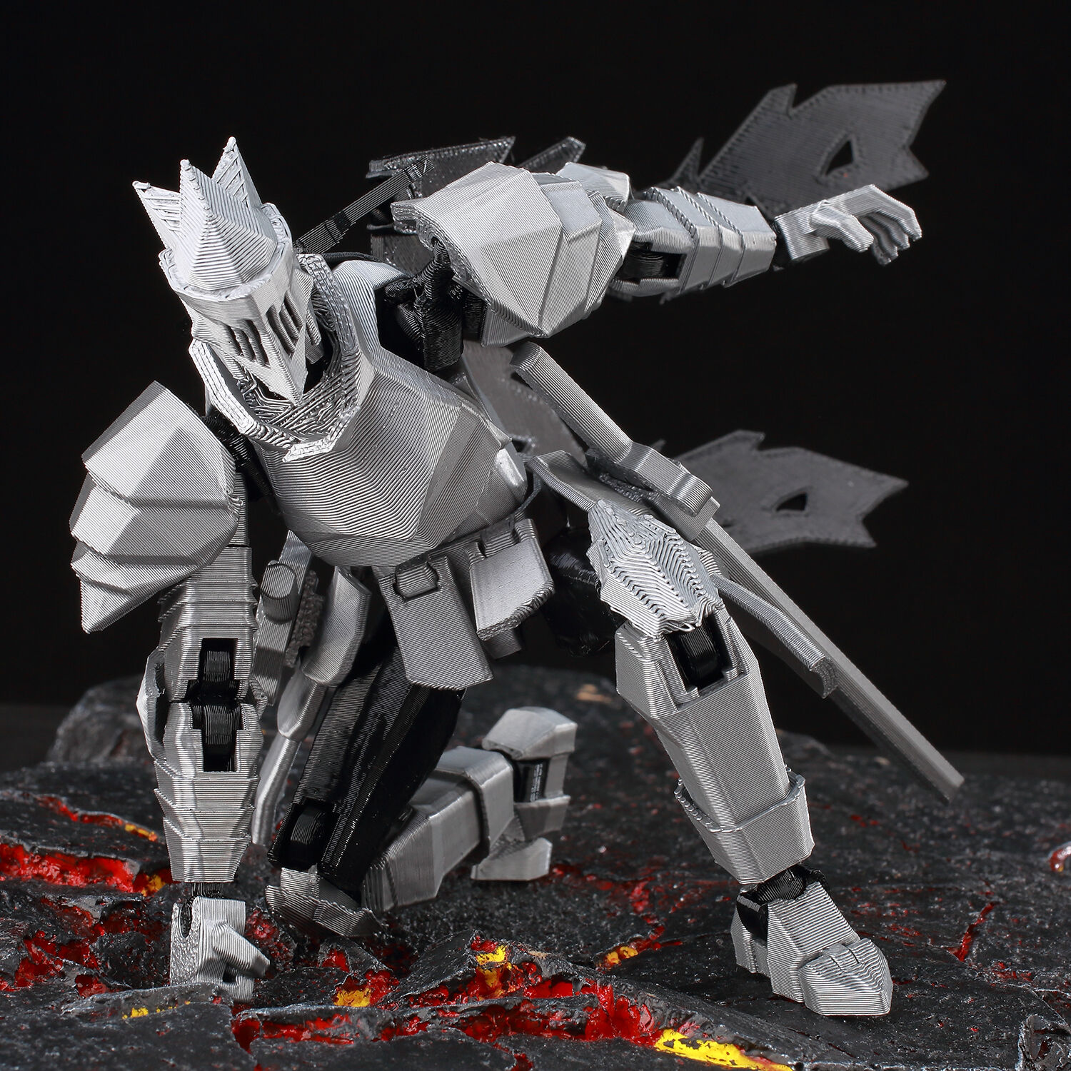 ​ 9L3D Lucky13 Silver Knight R - 3D Printing Online Service reseña y precio
